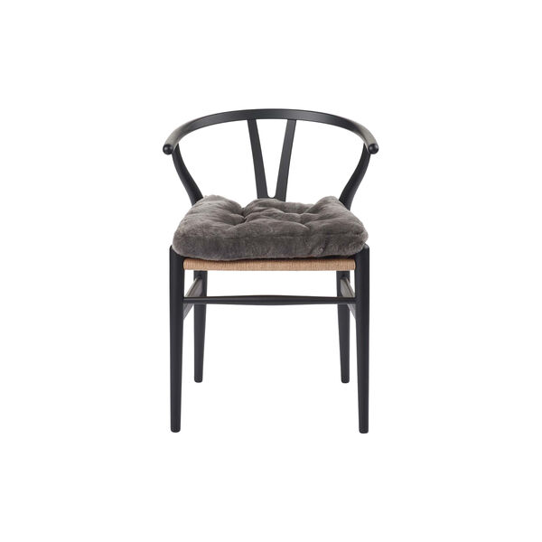 Neuseel&auml;ndisches Lammfellkissen, dark grey, NATURES Collection