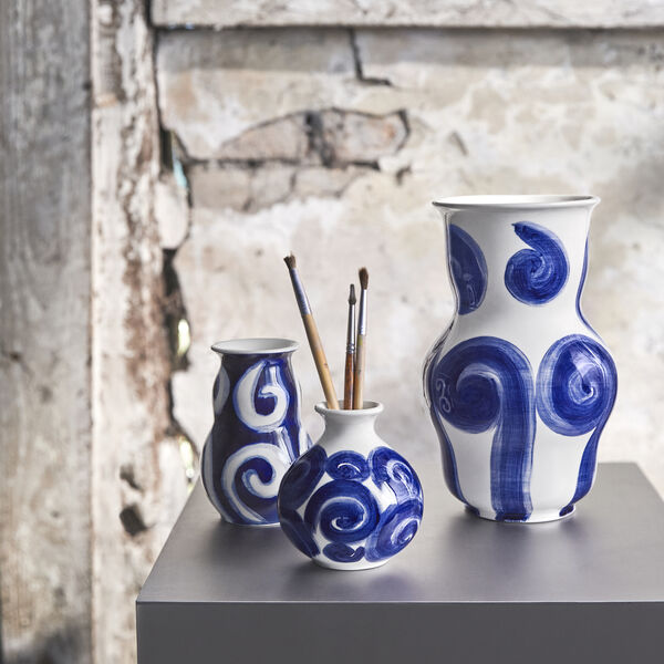 Tulle Vase, blau, K&auml;hler