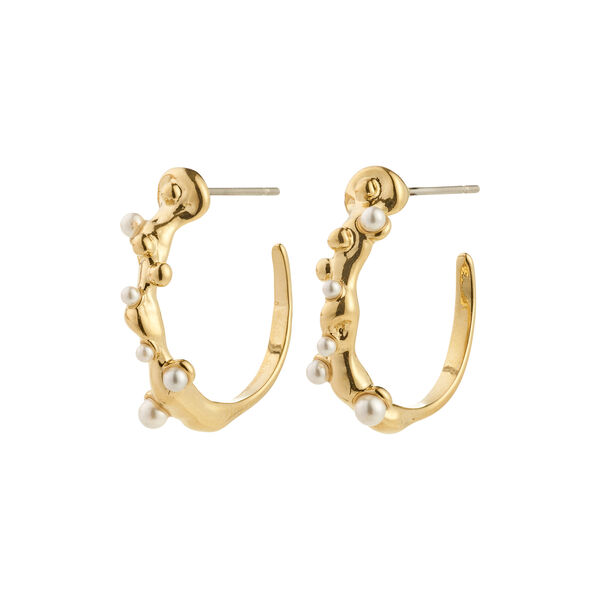 HADLEY earrings, gold plated, Pilgrim