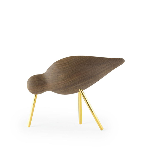Shorebird Holzfigur, walnuss, Normann Copenhagen