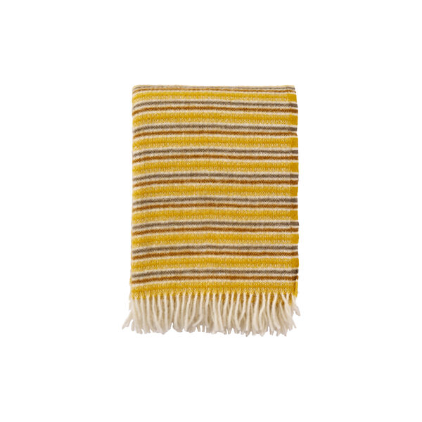 Frida Throw, mustard, Klippan Yllefabrik