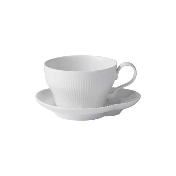 Elements Weiß Tasse und Untertasse, 26 cl, Royal Copenhagen