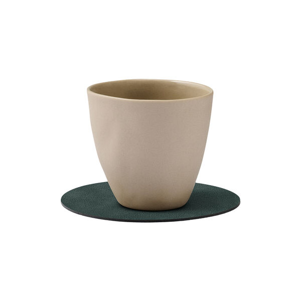 Nupo glass mat Circle, dark green, LIND DNA