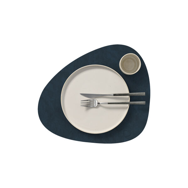 Nupo table mat Curve L, midnight blue, LIND DNA