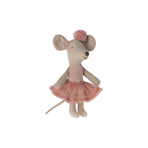 Kleine Schwester Ballerina-Maus, rosa, Maileg