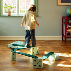 2 x Balance Beams, forest green, MODU