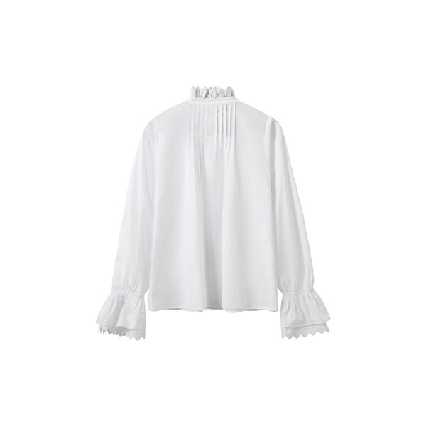 SERENASW EMBROIDERED DETAIL SHIRT, snow white, Sofie Schnoor