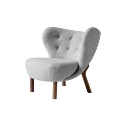 Little Petra VB1 Lounge Chair & Pouf ATD1, Hallingdal 0130/oiled walnut, &Tradition