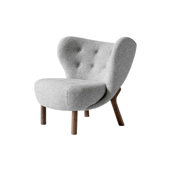 Little Petra VB1 Lounge Chair & Pouf ATD1, Hallingdal 0130/oiled walnut, &Tradition