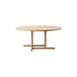 BM80 Mogensen Coffee Table Ø 120 cm, soap treated oak, Fredericia Furniture