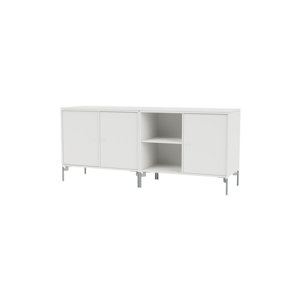 SAVE Lowboard with Chrome Legs, 01 white, Montana Furniture
