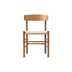 J39 Mogensen sitzgepolsterter Stuhl, vintage lacquered/natur kanvas, Fredericia Furniture