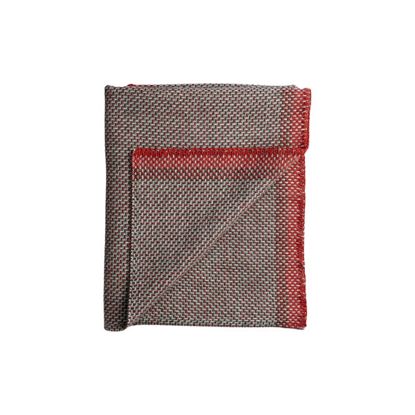 Una Kinderplaid, grün/rot, Røros Tweed