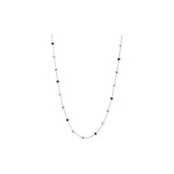 Lola Halskette, Silber/Marineblau, ENAMEL Copenhagen