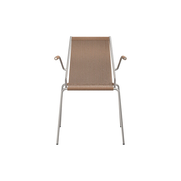 Noel Armrest Chair, steel/brown wool, Thorup Copenhagen