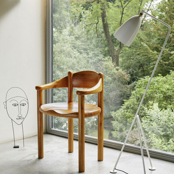 Gr&auml;shoppa Stehleuchte, alabasterwei&szlig; gl&auml;nzend, GUBI