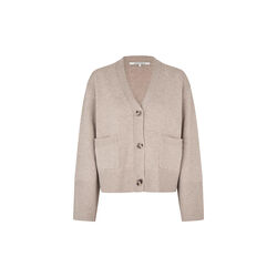 Alpha Strickjacke, mid brown melange, Second Female