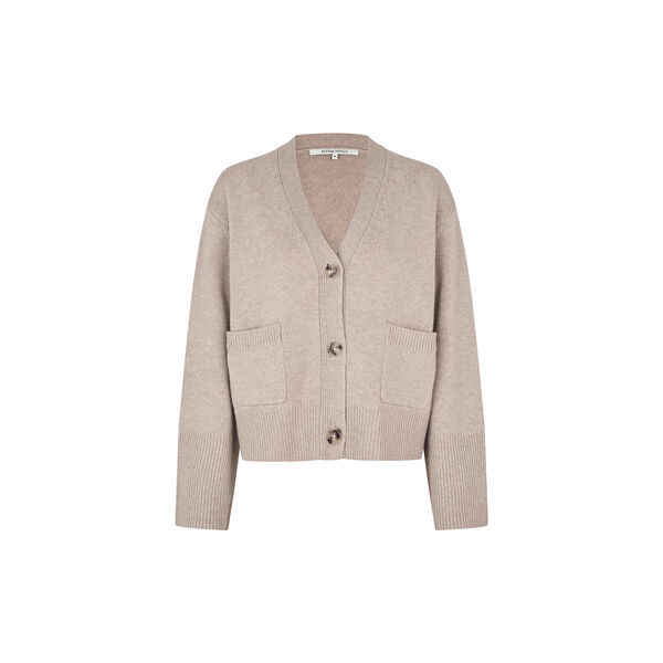 Alpha Strickjacke, mid brown melange, Second Female