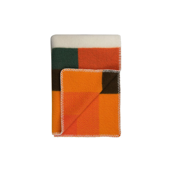 MIKKEL Throw, orange, R&oslash;ros Tweed