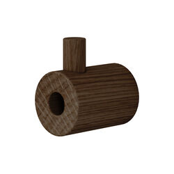 Wooden Wall Hook, smoked oak, MOEBE