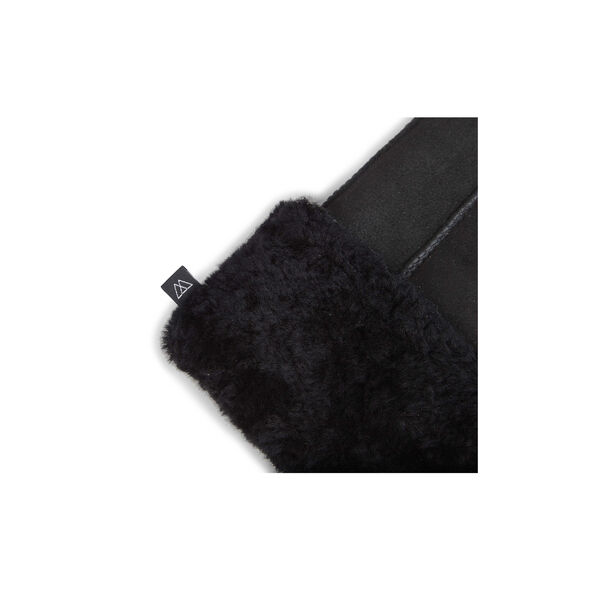 BellaMBG Sheepskin Mitten, black, Markberg