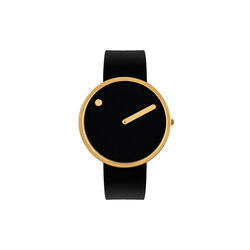 PICTO Wrist Watch, black/gold/black, Picto