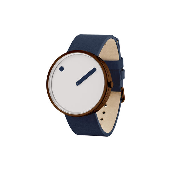 PICTO Wrist Watch, cream/copper/midnight blue, PICTO