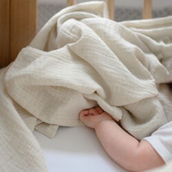 Calm Swaddle, light stone, We Are Bitte