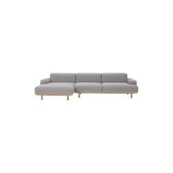 Reason 2 Seater Sofa with Chaiselong, Re-Wool 108, Bruunmunch Furniture