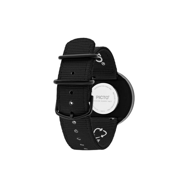 Picto Wrist Watch, manta ray black/manta ray black, PICTO