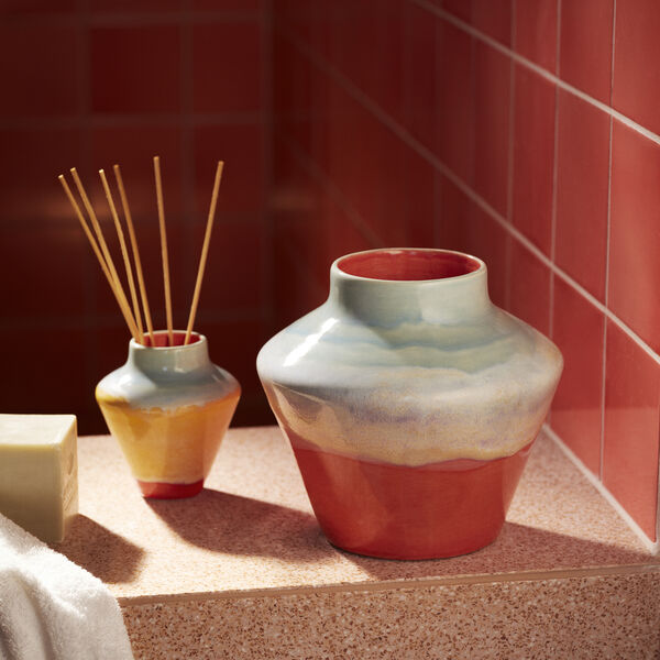 Poppery-Vase, mint/rosa, K&auml;hler