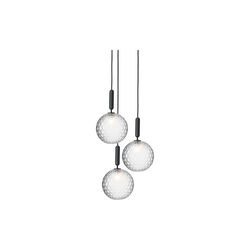 Miira 3 Large Pendant, rock grey/optic, Nuura