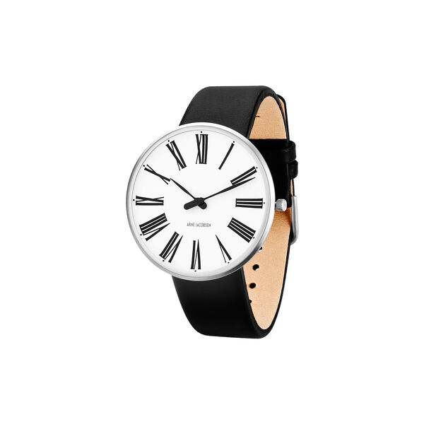 Roman Wrist Watch, white/steel/black Roman Wrist Watch, white/steel/black, Arne Jacobsen Watches