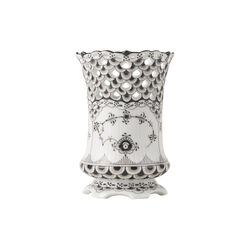 Schwarze Musselmalet Helblonde Vase 11 cm, Royal Copenhagen