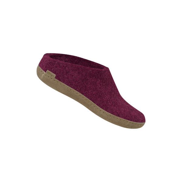 Filzpantoffeln, cranberry, Glerups