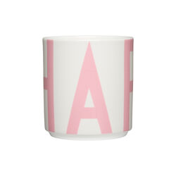 XL Vintage ABC cups, creole pink, Design Letters