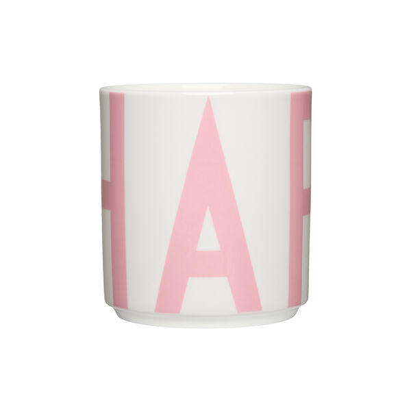 XL Vintage ABC cups, creole pink, Design Letters