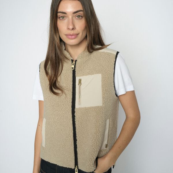 MMRowe Eli Teddy Vest, feather gray, MOS MOSH