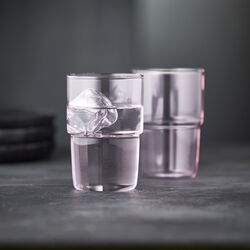 Torino Drinking Glass 2 pcs, pink, Lyngby Glas