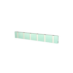 KNAX Horizontal 6 Coat Rack, green tea/grey, LoCa