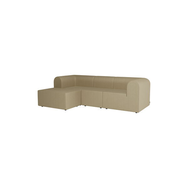 Paradigm 3 Seater Sofa with Pouf, Technicolour 0210, Montana Furniture