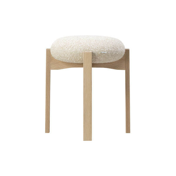 Pioneer Hocker, lacquered oak/Zero 0001, Fredericia Furniture