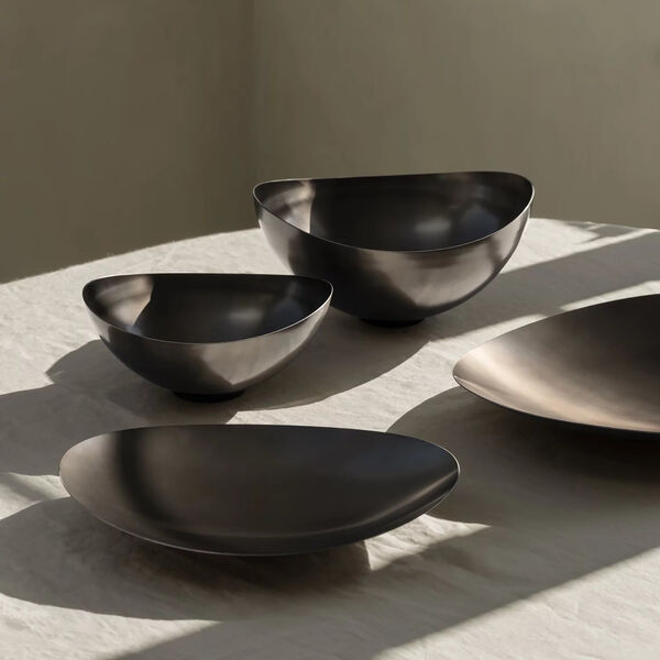 ONDEA Bowl, burned metal, Blomus