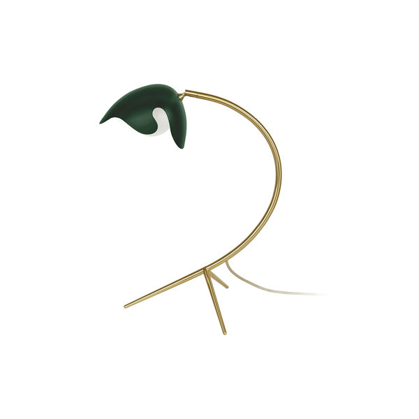 PS38 Tischleuchte, gr&uuml;n/messing, ATBO