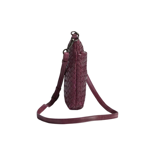 MaiaMBG Mini Crossbody Bag Weave, burgundy, Markberg