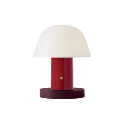 Setago JH27 Portable Table Lamp, maroon/grape Setago JH27 Portable Table Lamp, maroon/grape, &Tradition