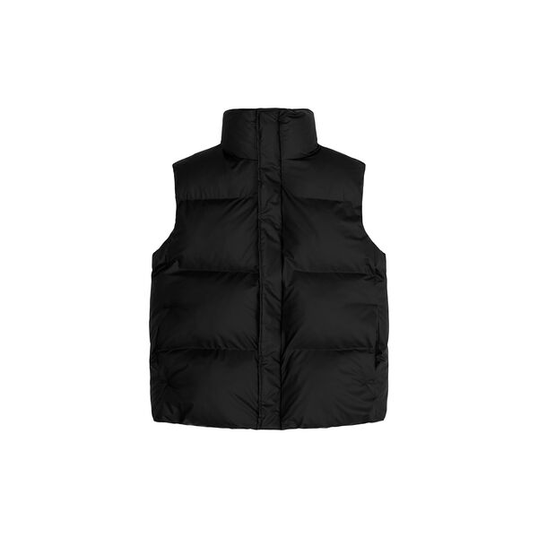 Boxy Puffer Vest, black, Rains