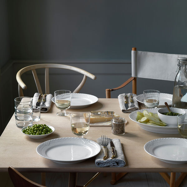 Wei&szlig;e Halbspitze Platte, 36,5 cm, Royal Copenhagen