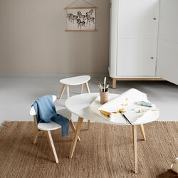 Wood PingPong Table, white/oak, Oliver Furniture