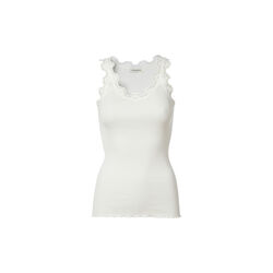Silk Top w/ Lace , new white, Rosemunde